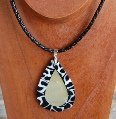 shell mosaic necklace