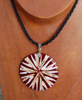 shell mosaic necklace