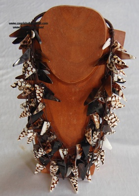 necklce tiger conus shell